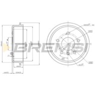 CR5433.JPG Tamburo Freno Posteriore Mercedes-benz Classe A Cr5433 168 423 02 01 Bremsi