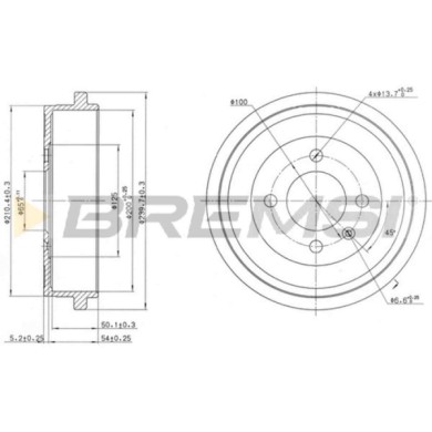 CR5441.JPG Tamburo Freno Posteriore Chery Cowin 2 Cr5441 A113502031bb Bremsi