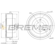 Tamburo Freno Posteriore Chery Cowin 2 Cr5441 A113502031bb Bremsi
