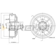 Tamburo Freno Posteriore Citroen Ax (za-) Cr5467 424732 Bremsi