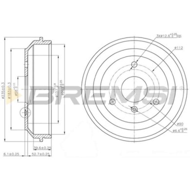 CR5598.JPG Tamburo Freno Posteriore Smart Fortwo Cabrio (451) Cr5598 0004329v001 Bremsi