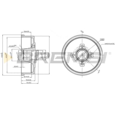 CR5601.JPG Tamburo Freno Posteriore Opel Corsa C (x01) Cr5601 418001 Bremsi