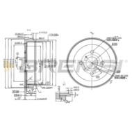 Tamburo Freno Posteriore Toyota Yaris Cr5631 42431-0d010 Bremsi