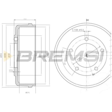 CR5646.JPG Tamburo Freno Posteriore Ford Transit Autobus Transit Furgonato Transit Pianale Piatto/telaio Cr5646 3c111126aa Brems