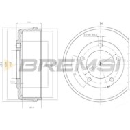 Tamburo Freno Posteriore Ford Transit Autobus Transit Furgonato Transit Pianale Piatto/telaio Cr5646 3c111126aa Bremsi