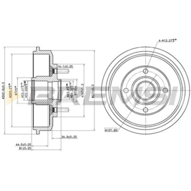 CR5654.JPG Tamburo Freno Posteriore Ford Focus Focus Turnier Focus Tre Volumi Focus Cassone/furgonato/promiscuo Cr5654 1m5w1113a