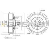 Tamburo Freno Posteriore Ford Focus Focus Turnier Focus Tre Volumi Focus Cassone/furgonato/promiscuo Cr5654 1m5w1113aa Bremsi