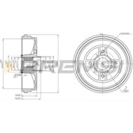 Tamburo Freno Posteriore Dacia Logan (ls) Cr5665 432026294r Bremsi