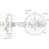 CR5686.JPG Tamburo Freno Posteriore Ford Fiesta Vi Van Fiesta Vi Ka+ Tre Volumi Ka+ Cr5686 1523797 Bremsi
