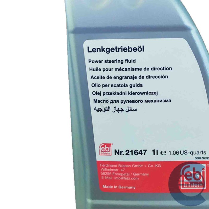 144146-large_default.jpg Febi Bistein Lenkgetriebeöl Olio Per Scatola Guida 21647 1l Meccanico