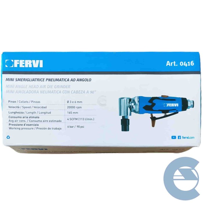 147040-large_default.jpg Fervi Smerigliatrice Pneumatica A 90 Gradi 0416 Fresa Ad Aria Compressa