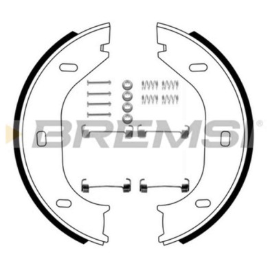 GF0001-1.JPG Kit Ganasce Freno Stazionamento Posteriore Alfa Romeo Alfetta (116) Gf0001-1 S.f. Ate Bremsi