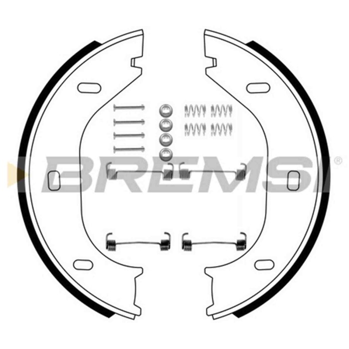 GF0001-1.JPG Kit Ganasce Freno Stazionamento Posteriore Alfa Romeo Alfetta (116) Gf0001-1 S.f. Ate Bremsi