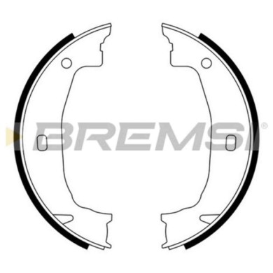 GF0079.JPG Kit Ganasce Freno Stazionamento Posteriore Bmw 3 (e46) Gf0079 34 21 2 213 310 S.f. Ate Teves Bremsi