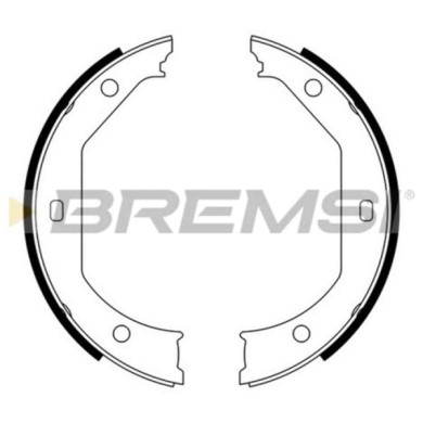GF0080.JPG Kit Ganasce Freno Stazionamento Posteriore Bmw 5 (e39) Gf0080 34 21 2 213 311 S.f. Ate Teves Bremsi
