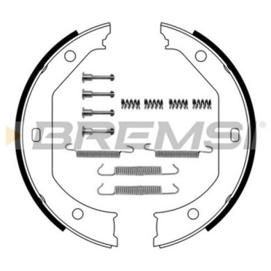 GF0080-1.JPG Kit Ganasce Freno Stazionamento Posteriore Alpina B10 (e39) Gf0080-1 Bremsi