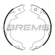 Kit Ganasce Freno Stazionamento Posteriore Citroen C-crosser (vu Vv) Gf0109 S.f. Akebono Bremsi