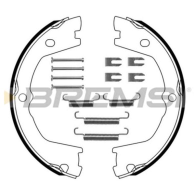 GF0142-1.JPG Kit Ganasce Freno Stazionamento Posteriore Iveco Daily Ii Furgonato Gf0142-1 S.f. Brembo Bremsi