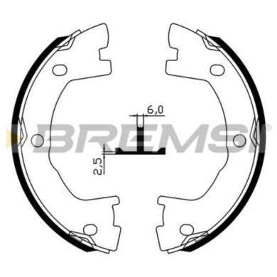 GF0147.JPG Kit Ganasce Freno Stazionamento Posteriore Iveco Daily Ii Pianale Piatto/telaio Gf0147 2992568 S.f. Brembo Bremsi