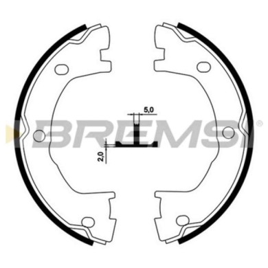 GF0183.JPG Kit Ganasce Freno Stazionamento Posteriore Iveco Daily Ii Furgonato Gf0183 1906403 S.f. Brembo Bremsi