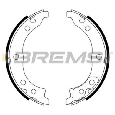 GF0187.JPG Kit Ganasce Freno Stazionamento Posteriore Fiat Ducato Autobus (230) Gf0187 77362290 S.f. Bendix Bremsi