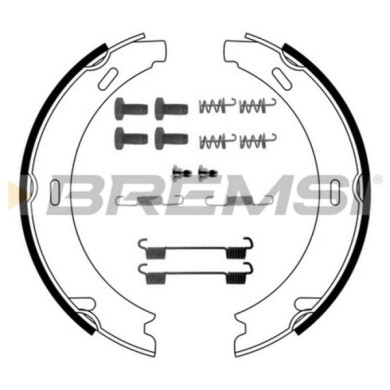 GF0302-1.JPG Kit Ganasce Freno Stazionamento Posteriore Mercedes-benz 190 (w201) Gf0302-1 S.f. Ate Teves Bremsi