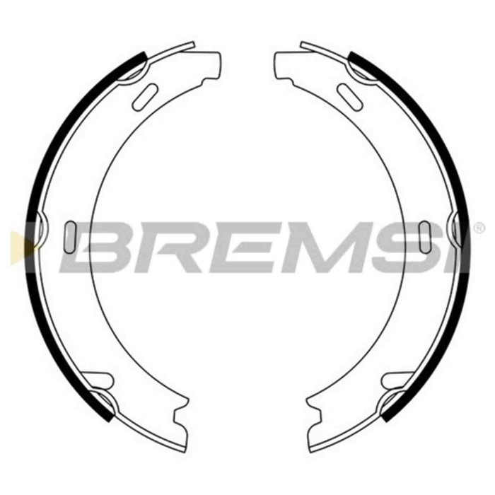 GF0303.JPG Kit Ganasce Freno Stazionamento Posteriore Mercedes-benz Classe S (w140) Gf0303 1404200420 S.f. Ate Teves Bremsi