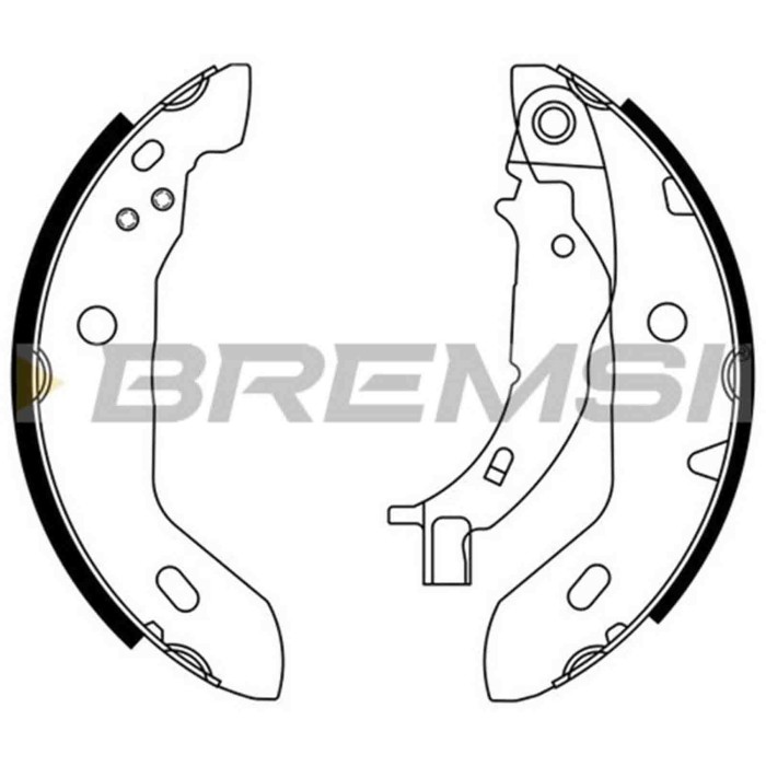 GF0304.JPG Kit Ganasce Freno Stazionamento Posteriore Mercedes-benz Classe A Gf0304 1684200220 S.f. Bosch Bremsi