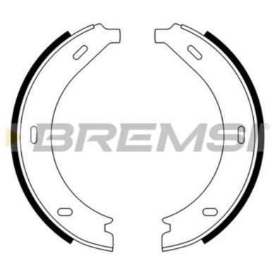 GF0305.JPG Kit Ganasce Freno Stazionamento Posteriore Mercedes-benz Vito Autobus Classe V Vito Furgonato Gf0305 24204720 S.f. At