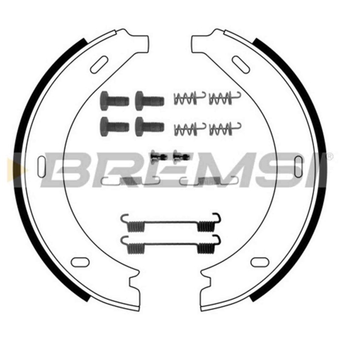 GF0305-1.JPG Kit Ganasce Freno Stazionamento Posteriore Mercedes-benz Vito Autobus Classe V Vito Furgonato Gf0305-1 S.f. Ate Tev