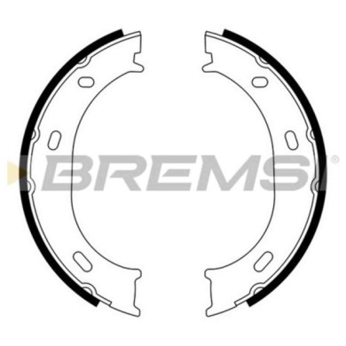 GF0306.JPG Kit Ganasce Freno Stazionamento Posteriore Mercedes-benz Sprinter 2-t Autobus (b901 B902) Gf0306 24205820 S.f. Bosch 