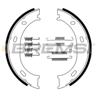 GF0306-1.JPG Kit Ganasce Freno Stazionamento Posteriore Mercedes-benz Sprinter 2-t Autobus (b901 B902) Gf0306-1 S.f. Bosch Brems