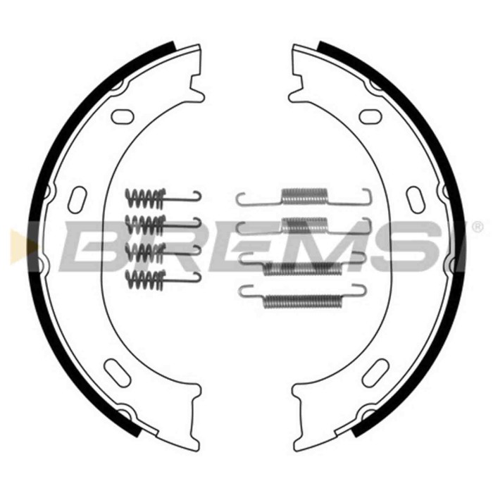 GF0306-1.JPG Kit Ganasce Freno Stazionamento Posteriore Mercedes-benz Sprinter 2-t Autobus (b901 B902) Gf0306-1 S.f. Bosch Brems