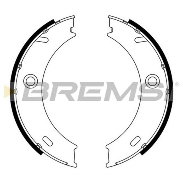 GF0307.JPG Kit Ganasce Freno Stazionamento Posteriore Mercedes-benz Sprinter 3-t Pianale Piatto/telaio (b903) Gf0307 24205920 Br