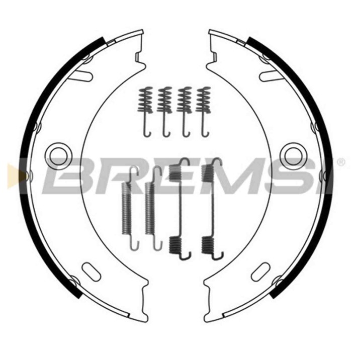 GF0307-1.JPG Kit Ganasce Freno Stazionamento Posteriore Mercedes-benz Sprinter 3-t Pianale Piatto/telaio (b903) Gf0307-1 S.f. At