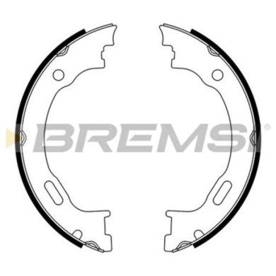 GF0310.JPG Kit Ganasce Freno Stazionamento Posteriore Mercedes-benz Classe M (w163) Gf0310 163 420 22 20 S.f. Ate Teves Bremsi