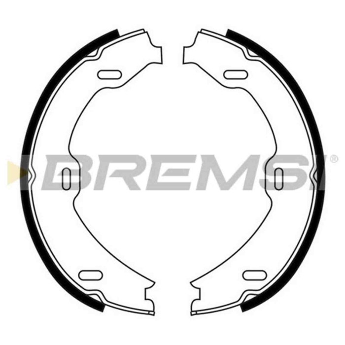 GF0311.JPG Kit Ganasce Freno Stazionamento Posteriore Mercedes-benz Classe S Classe S Coupú Gf0311 2204200520 S.f. Ate Teves Bre
