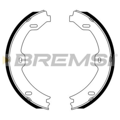 GF0312.JPG Kit Ganasce Freno Stazionamento Posteriore Mercedes-benz Sl (r230) Gf0312 199 420 00 20 S.f. Ate Teves Bremsi