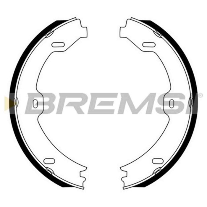 GF0312.JPG Kit Ganasce Freno Stazionamento Posteriore Mercedes-benz Sl (r230) Gf0312 199 420 00 20 S.f. Ate Teves Bremsi