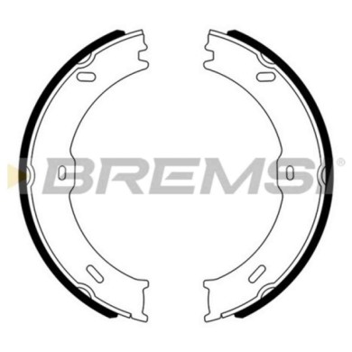 GF0315.JPG Kit Ganasce Freno Stazionamento Posteriore Mercedes-benz Sprinter 3-t Autobus (b906) Gf0315 9064200320 S.f. Ate Teves