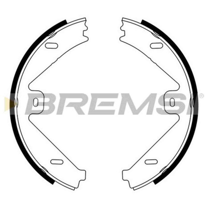 GF0319.JPG Kit Ganasce Freno Stazionamento Posteriore Mercedes-benz Cls (c218) Gf0319 54203620 S.f. Ate Teves Bremsi