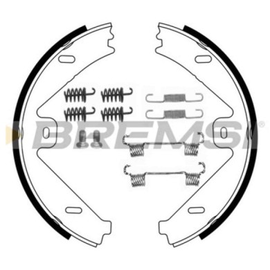 GF0319-1.JPG Kit Ganasce Freno Stazionamento Posteriore Mercedes-benz Classe E (w212) Gf0319-1 005 420 36 20 S.f. Ate Teves Brem