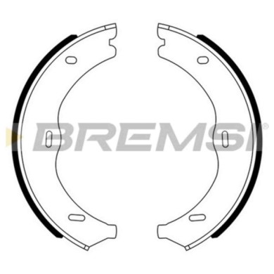 GF0320.JPG Kit Ganasce Freno Stazionamento Posteriore Mercedes-benz Classe S Gf0320 140 420 10 20 S.f. Ate Teves Bremsi