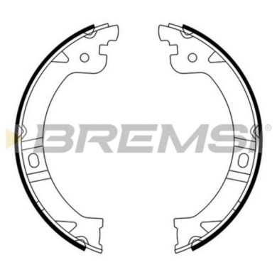 GF0429.JPG Kit Ganasce Freno Stazionamento Posteriore Chrysler Grand Voyager V (rt) Gf0429 4882576 S.f. Mando Bremsi