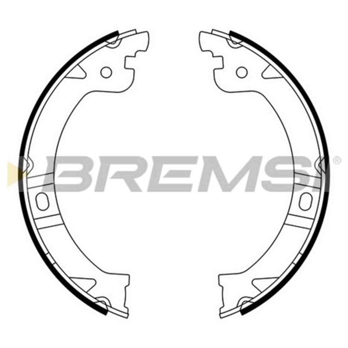 GF0429.JPG Kit Ganasce Freno Stazionamento Posteriore Chrysler Grand Voyager V (rt) Gf0429 4882576 S.f. Mando Bremsi
