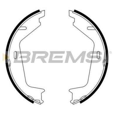 GF0608.JPG Kit Ganasce Freno Stazionamento Posteriore Volvo V70 I (875 876) Gf0608 272398 S.f. Ate Teves Bremsi