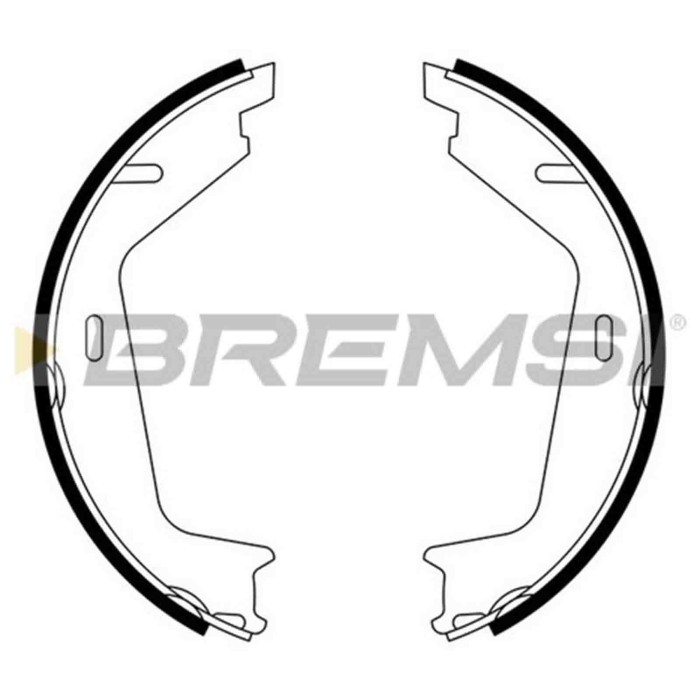 GF0608.JPG Kit Ganasce Freno Stazionamento Posteriore Volvo V70 I (875 876) Gf0608 272398 S.f. Ate Teves Bremsi
