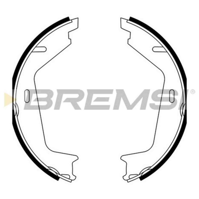 GF0608A.JPG Kit Ganasce Freno Stazionamento Posteriore Volvo Xc90 I Xc60 Gf0608a 31262874 S.f. Trw Bremsi