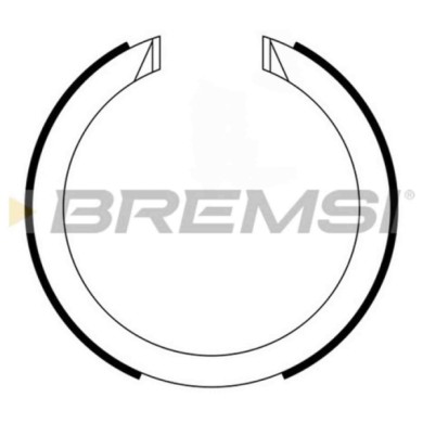 GF0634.JPG Kit Ganasce Freno Stazionamento Posteriore Daewoo Leganza (klav) Gf0634 96298281 S.f. Trw Bremsi