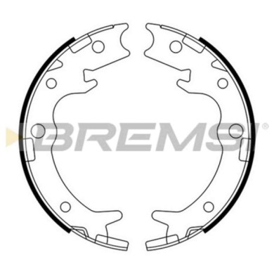 GF0713.JPG Kit Ganasce Freno Stazionamento Posteriore Honda Legend Ii (ka) Gf0713 43053-s47-e51 S.f. Nissin Bremsi